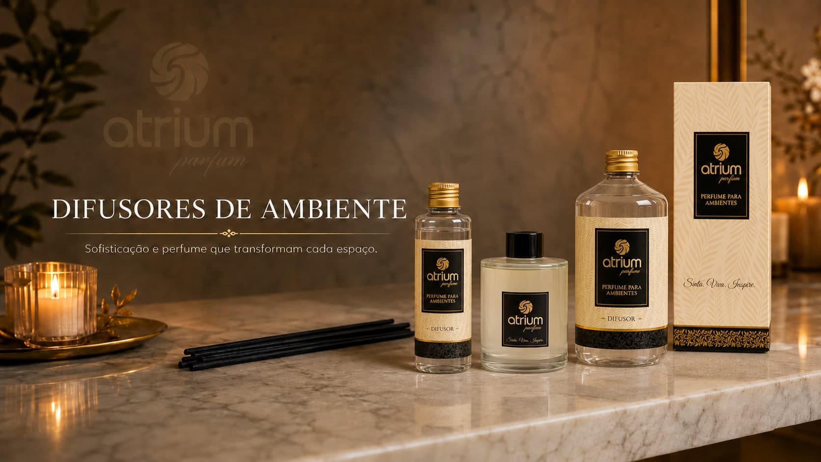 Coleção Difusores — Atrium Parfum