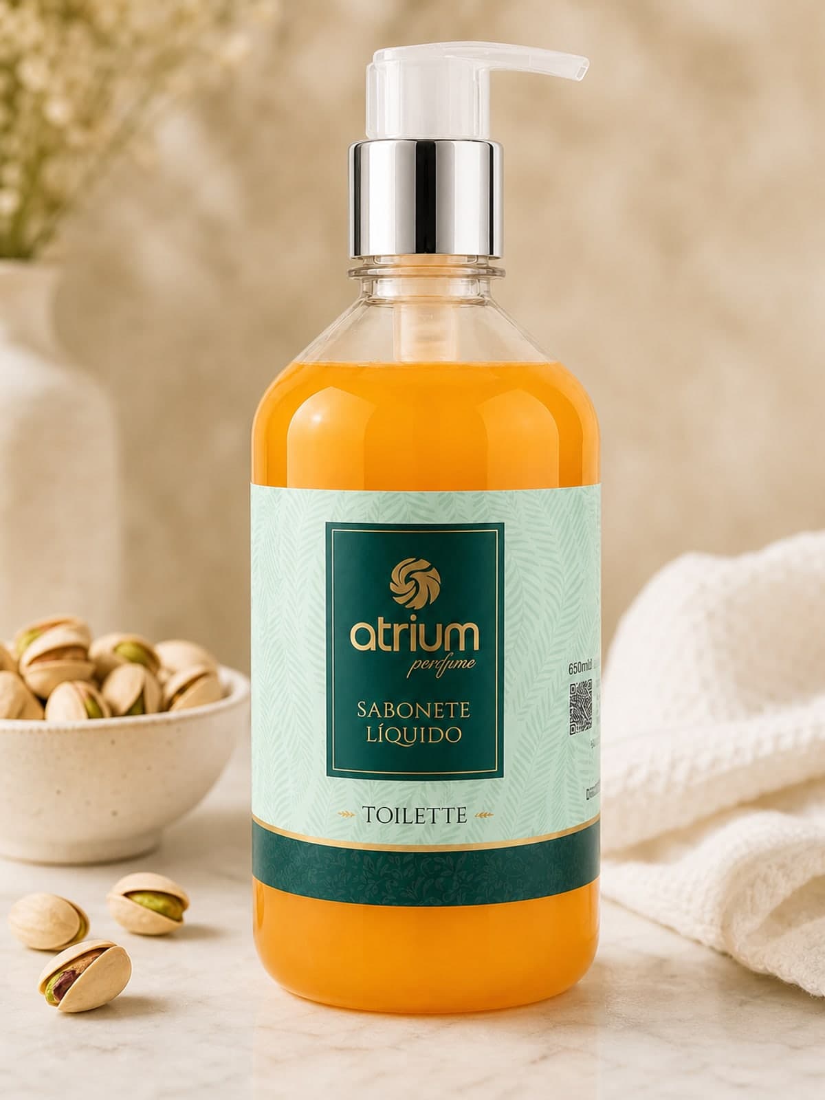 Atrium Parfum Pistache — Sabonete Líquido 500ml